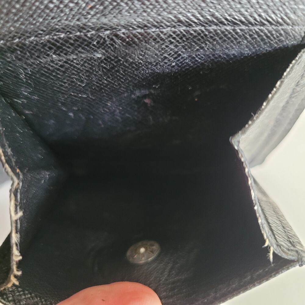 Vintage Louis Vuitton Damier Men's Authentic LV Graphite Bi-Fold Leather Wallet - Picture 9 of 13